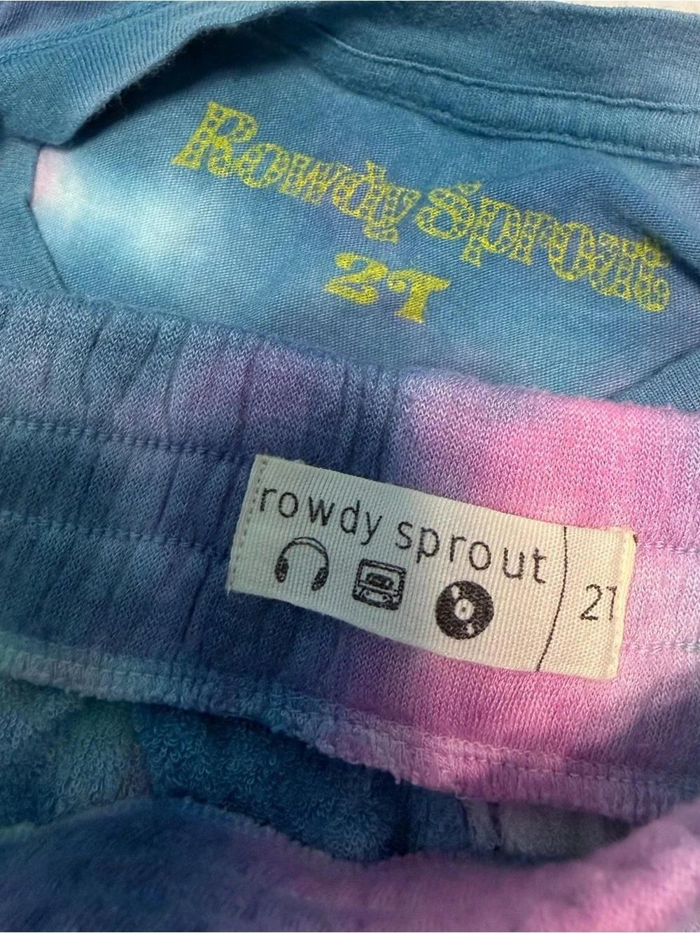 Rowdy Sprout Kids Tie-Dye Slouchy Matching Set